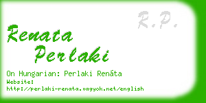renata perlaki business card